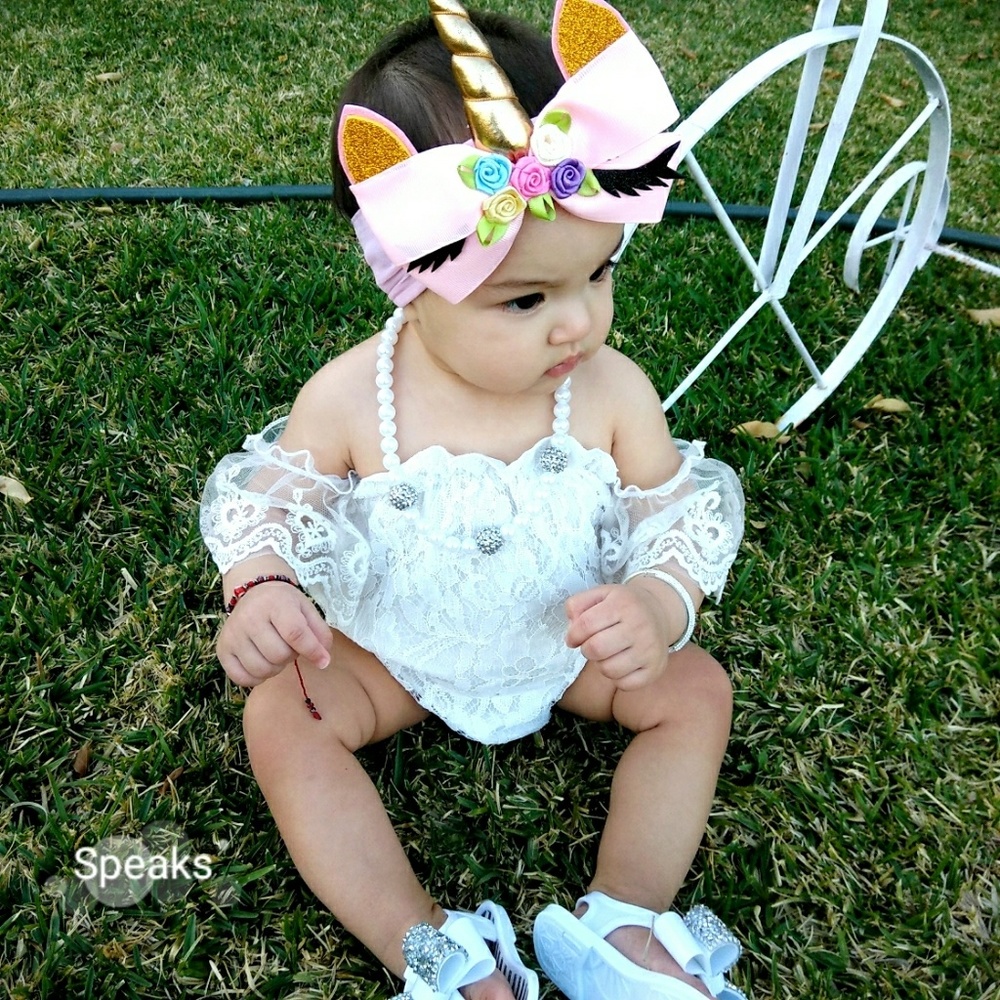 Unicorn babygirl headband
